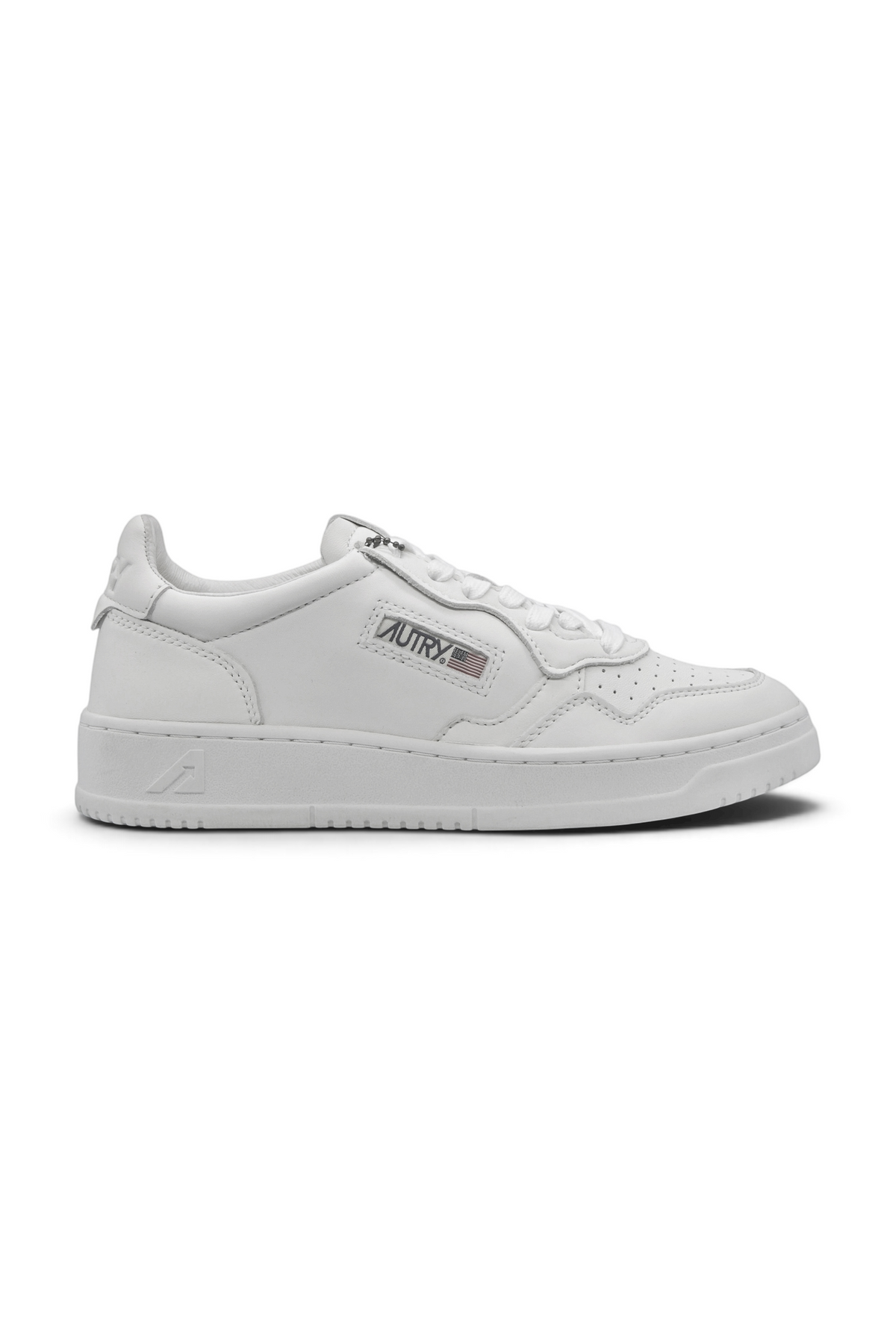 Autry Medalist Low White Super Soft Napa Leather