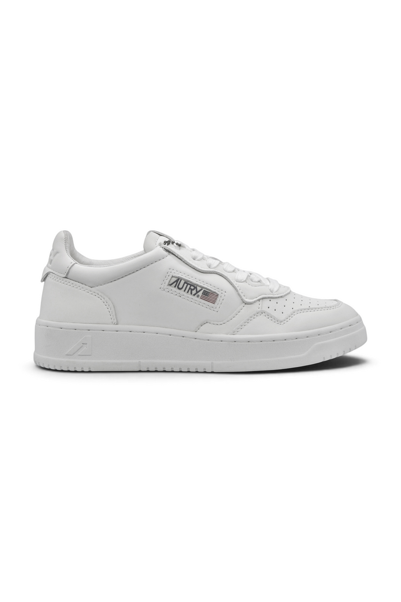 Autry Medalist Low White Super Soft Napa Leather