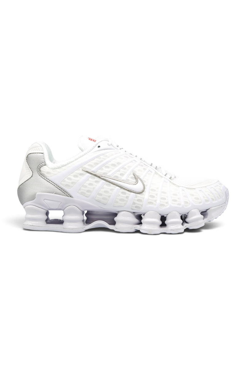 Nike Shox TL White/White/Metallic Silver